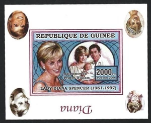 Guinea 2006 Princess Diana MS with STAMP INVERTED MNH - Picture 1 of 2