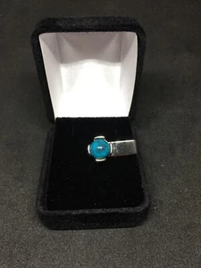 Handsome Turquoise Tie-Tack - Picture 1 of 5