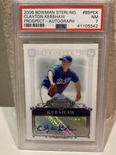 2006 Bowman Sterling #BSPCK Clayton Kershaw Prospect Autograph  PSA MINT 7