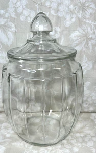 Vintage Glass Jar w/ Matching Lid - Picture 1 of 11