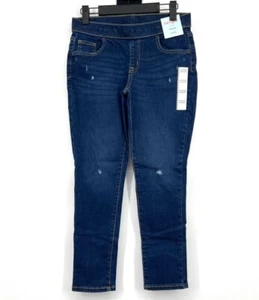 Cat & Jack Jeans Girls Size 12 Plus Jegging Blue Pull On Stretch Mid Rise NWT - Picture 1 of 8