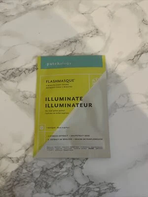 Patchology Flashmasque Illuminate 5 Minute Sheet Mask x1 28ml NEW from Space NK - Image 1 of 2