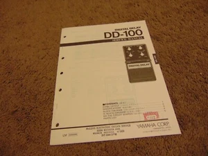 Yamaha Digital Delay Pedal DD-100 Service Repair Shop Manual Schematics Parts - Picture 1 of 2