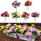 Beautiful Pansy Fake Flower Bouquet for Wedding Party Decor 10 Heads 26cm