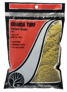 Woodland Scenics Coarse Turf-Yellow Grass (12 Oz) WOO61 - Picture 1 of 3