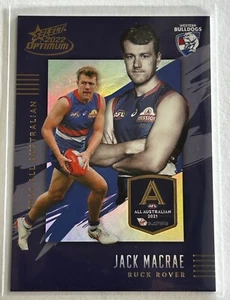 2022 AFL Select Optimum - JACK MACRAE Western Bulldogs All Australian AA17 /195 - Picture 1 of 2