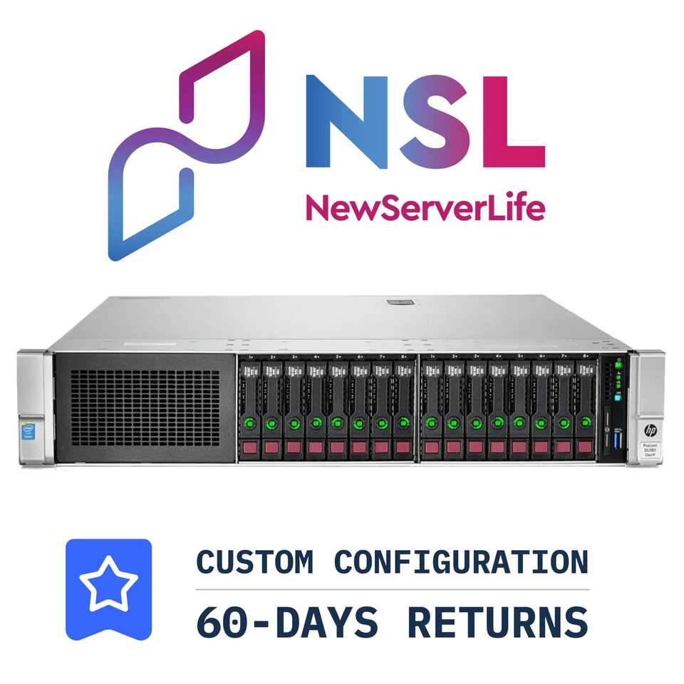 HP ProLiant DL380 Gen9 16SFF 2x E5-2698v3 2.3GHz =32 Cores 512GB P840 4xRJ45 - Image 1 of 3