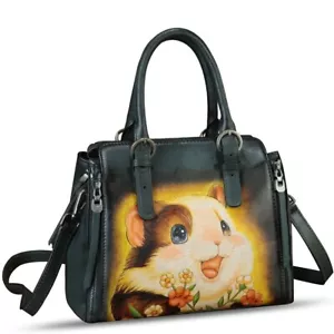 Genuine Leather Purse and Handbag Women Unique Fashion Crossbody Shoulder Bag - Picture 1 of 7
