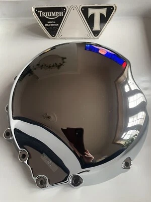 Cubierta de embrague cromada Triumph Thunderbird 900 NOS T1260850 Adventurer Foto 1 de 4