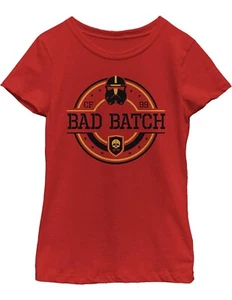 STAR WARS Kids Bad Batch The Ninety Nine Girl's Solid Crew Tee Size Large - Picture 1 of 5