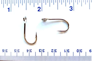 100 anzuelos de pesca siwash para ojos abiertos niquelados talla 6 - Imagen 1 de 1