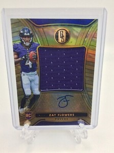 2023 panini gold standard Zay Flowers patch auto rc rpa /149