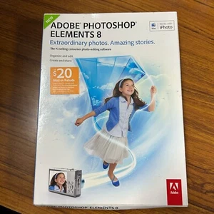 Adobe Photoshop Elements 8 Brand New - Sealed for Mac - Picture 1 of 6