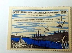 1957 MINNESOTA CONSERVATION DUCK STAMP - Bild 1 von 2