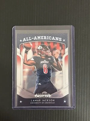 2019 Panini Prizm Draft Lamar Jackson All American Card #59 Ravens - Image 1 of 2