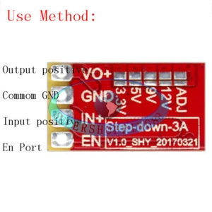 Mini DC-DC 3.3V 3V 5V 9V 12V 3A Buck Step-down Converter Adjustable Power Module - Picture 1 of 4