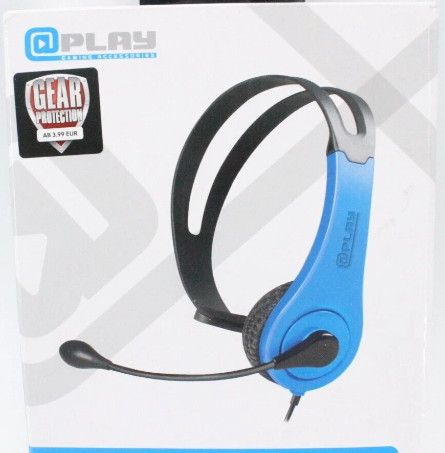 Playstation 3 Chat Headset Kopfhörer Blau Kabelgebunden 3Meter @Play NEU OVP - Bild 1 von 1