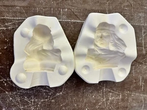 VINTAGE GEORGIES BULL DOG CERAMIC MOLD #G-437 INDIAN BUST - Picture 1 of 9