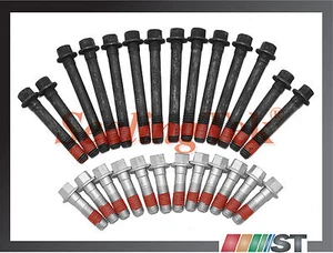 Juego de pernos de culata de motor Fit 85-13 GM 4,3 L OHV V6 4300 motor Vortec TBI CPI - Imagen 1 de 1