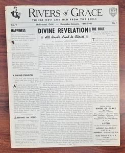 Rivers of Grace - 1940 Magazine - Hollywood, California - Pentecostal Bennington - Picture 1 of 5