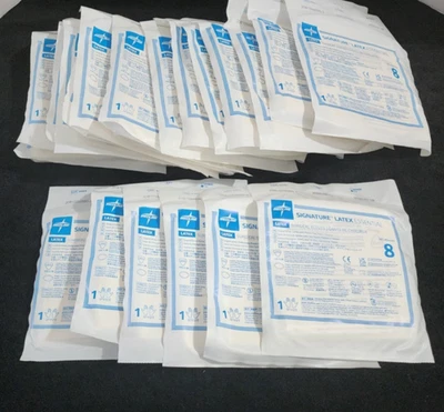 20 luvas cirúrgicas estéreis essenciais de látex Medline Signature 8 MSG5980 JULHO 2025 - Imagem 1 de 4