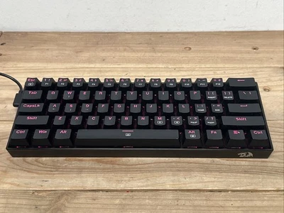 Redragon K630 Dragonborn 60% Wired RGB Gaming Keyboard, 61 Keys (Red Switches) - Image 1 of 4