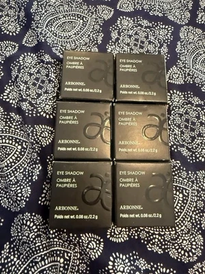 6 Arbonne Eye Shadow  Moss Mousse, Ocean,Java,Divine Plum,Blue Slate  ,Vanilla - Image 1 of 2