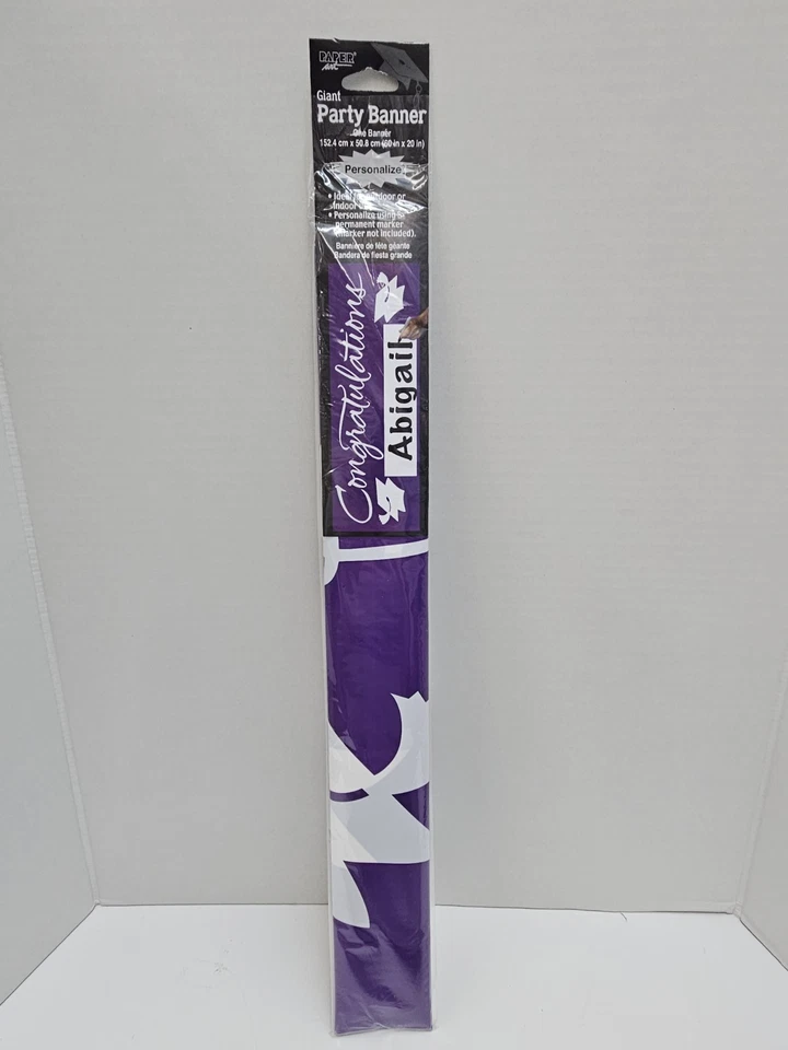 60in X 20in Creative Converting Giant Customizable Graduation Banner - Image 1 of 2