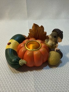 Charming Tails Pumpkin Harvest Mouse Candle Holder Halloween Figurine 93/105 - Picture 1 of 6