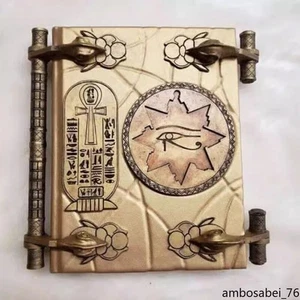 Book of The Dead The Mummy Prop Resin Replica with Key Can Be Opened Book Box - Picture 1 of 7
