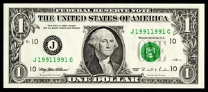$1 1995 FRN REPETIDOR DE RADAR BINARIO 1991-1991 año de nacimiento 1991 excelente gema - Imagen 1 de 1