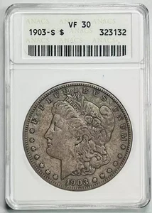 1903 S Morgan Silver Dollar ANACS VF-30 - Picture 1 of 2