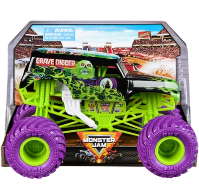 Monster Jam Official Grave Digger Monster Truck, Die-Cast Vehicle, 1:24 Scale - Image 1 of 4