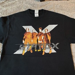 Vintage 2003 Static-X Band Shirt Black Sz Large Metal Punk Band Rare - Picture 1 of 6