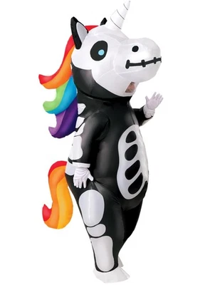 Disfraz Inflable Halloween, Disfraz Inflable Unicornio Cuerpo Completo para Adultos Dr... Foto 1 de 4