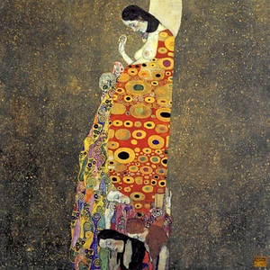 Hope II 22x30 Art Deco Print by Gustav Klimt Art Deco Hand Numbered Edition - Picture 1 of 1