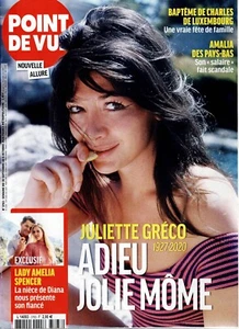Point De Vue N°3763 30 Sep Au 6 Oct 2020 Julliette Greco Adieu Jolie Mome - Picture 1 of 1