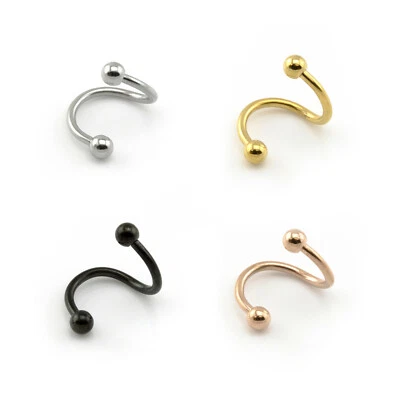 Piercing Ombelico Elica Spirale Twist Tragus Piercing Sopracciglia - Immagine 1 di 4