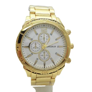 Reloj de pulsera de lujo para hombre analógico movimiento de cuarzo acero inoxidable reloj de pulsera de negocios 300914 - Imagen 1 de 4