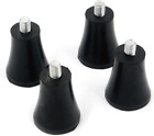4Pcs 2-Inch Height Rubber Furniture Legs Feet Pads Anti-Slip Risers Replacement 