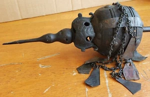 Antique Indian Mace India Gurz War Mace or Ceremonial Sceptor - Picture 1 of 12