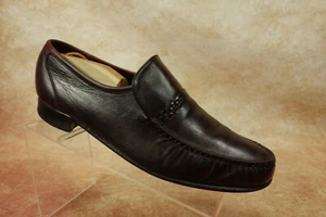 Zapatos Mocasines Florshiem Royal Imperial Cuero Borgoña Sin Cordones MocToe Para Hombres 10D   - Imagen 1 de 10