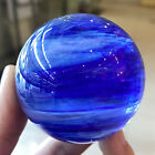 50mm+ Blue Smelting Stone Quartz Sphere Crystal Energy Ball Reiki Healing Gem
