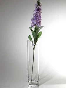 Time Tree Handmade Cylindrical Turkish Glass Vase Height 40cm Diameter 10cm - Picture 1 of 4