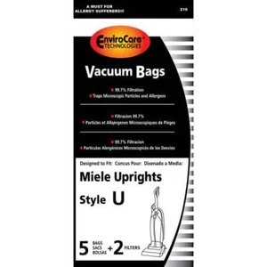 5PK, MIELE U UPRIGHT-ALLERGEN, PAPER BAGS 210 - Picture 1 of 1