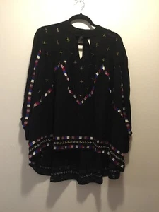 BLUSA SWING CHLOE OLIVER BORDADA ANTHROPOLOGIE CON CUENTAS - Imagen 1 de 6