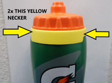 2 Collar de nombre Necker identificador se ajusta Gatorade 32oz Squeeze Botella de Agua Amarillo