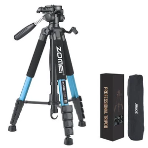 ZOMEI tripod 74 inch camera digital SLR tripod, aluminum tripod Q188 tripod blue - Picture 1 of 7