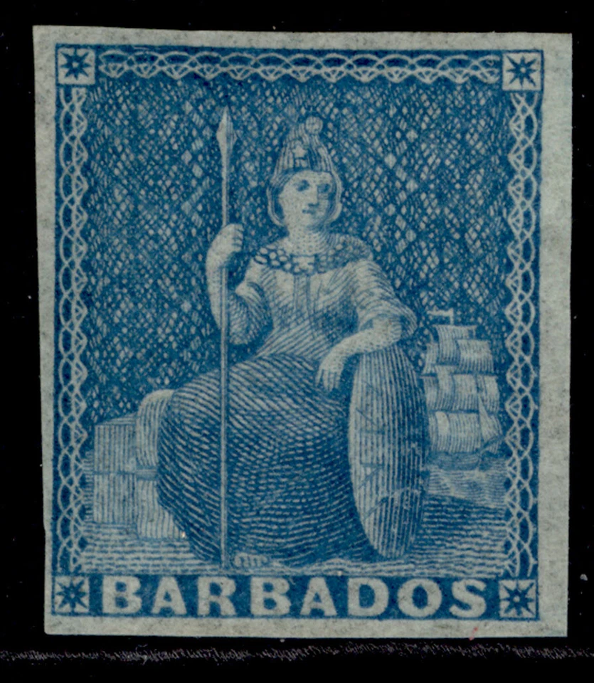 BARBADOS QV SG9, 1d azul pálido, LH COMO NUEVO. Cat 180€. Foto 1 de 1