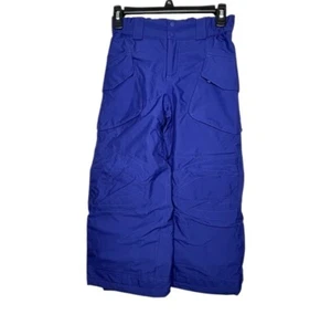 Patagonia Kids Boys Girls Unisex Snow Pants Size S/8 Purple Blue Insulated H2no - Picture 1 of 11